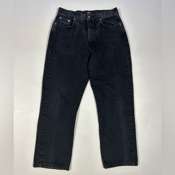 Boss by Hugo Boss Vintage Men’s Nevada Black Jeans Size W32 L34 - Picture 1 of 9